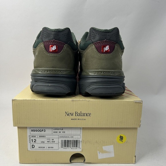 New Balance X Teddy Saints Shoes 990v3 “Green Purple” 2024 - Picture 4 of 5